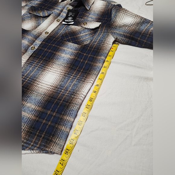 Molokai Surf Co. Long Sleeve Button Up Flannel Plaid Shirt - Size Small - Picture 10 of 12